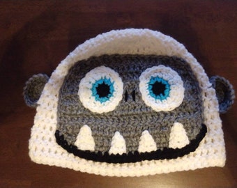 Gestrickte Yeti Beanie - Abscheuliche Schneemann Wintermütze