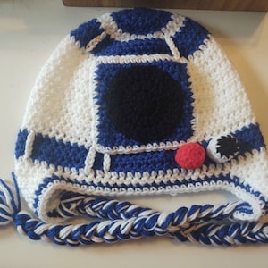 Crochet Droid robot Gorros / Sombrero de punto robot / Sombreros secos de invierno
