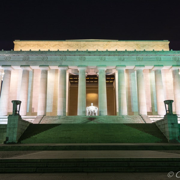 Lincoln Memorial At Night, Washington D.C.