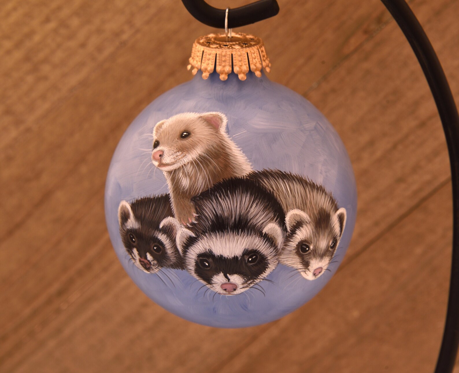 Ferret ornament cute pet ornaments custom ferret ornament | Etsy