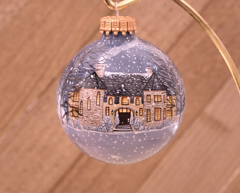 Little House Ornament Custom Custom Paint Christmas | Etsy