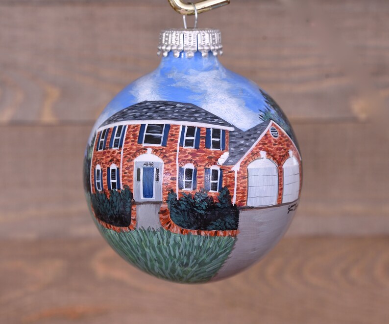 Ornament with Buildings Custom Ornament City Ornament Home Etsy