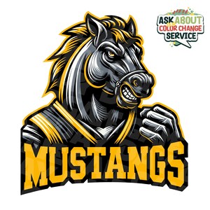 Mustangs school spirit png l Mustangs Shirt PNG | Mustangs mascot png | Football Mustangs png | Mustangs College logo. Instant download