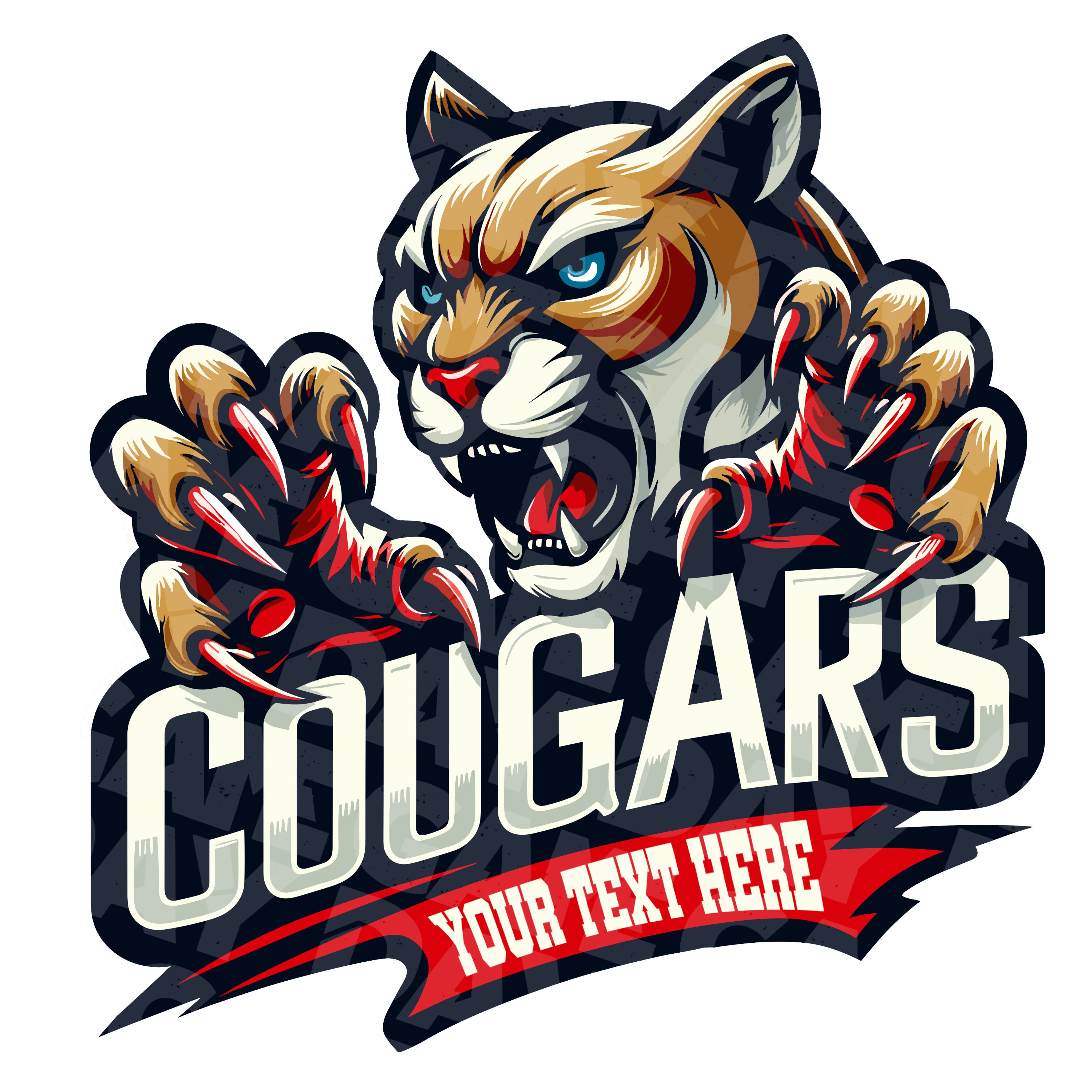Cougar Mascot Png Cougar Head Svg Png L Cougar Shirt PNG Cougar Spirit ...
