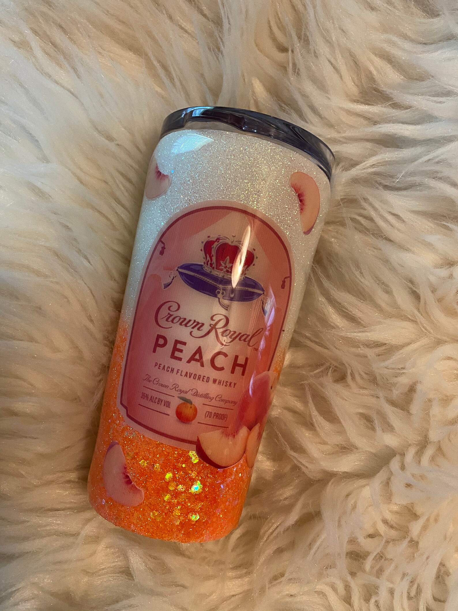 Crown Royal Peach Tumbler Etsy