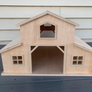 Barn,Horse barn Kit,Wooden Barn, With window kit, perfect gift!