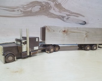 Truck,Wooden Truck, Toy truck, Wooden Semi, Semi Truck