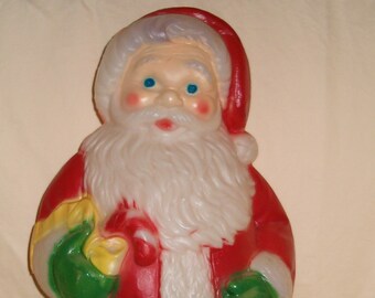 general foam plastics blow mold lighted santa claus christmas yard display dated 1999 31 tall - General Foam Plastics Christmas Decorations general foam plastics blow mold lighted santa claus christmas yard display dated 1999 31 tall - General Foam Plastics Christmas Decorations