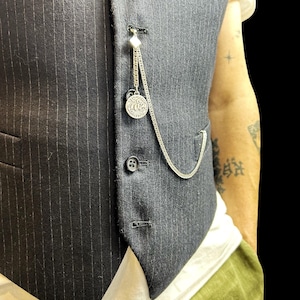 Mens Australian Coin Waistcoast Accessories Vest chain. Free Shipping. Free Gift Wrapping.