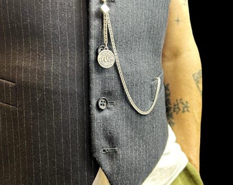 Mens Australian Coin Waistcoast Accessories Vest chain. Free Shipping. Free Gift Wrapping.