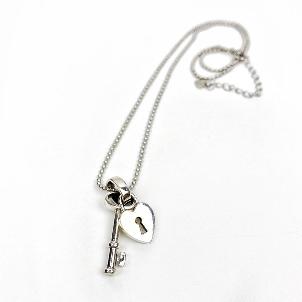 Sterling Silver Secret Lock and Key Necklace. Free shipping and gift wrapping. Made in Melbourne. Best friend necklace.