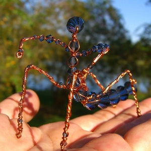 Praying Mantis Praying Mantis Suncatcher Handmade Beaded Wire Suncatcher Orchid Preying Mantis Swarovski Insect Figurine Garden Ornament