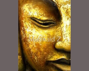 Golden Buddha Painting Premium Quality Etsy