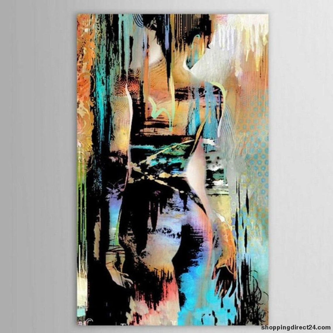 Abstract Graffiti Nude Oil Paintings on Canvas Large Ink Sexy | Etsy