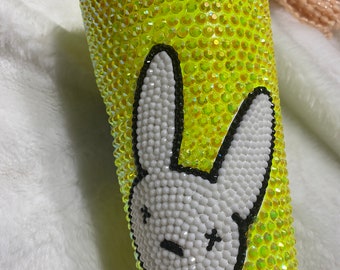 Rhinestone tumbler bad bunny inspired