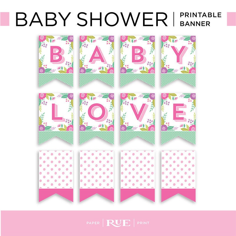 Image 3 for Baby Shower Banner Template