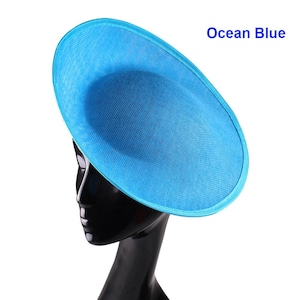 30cm Round Shaped  Hat Base Button Sinamay Top Hat for Millinery Fascinator & Hat Making