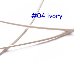 Ivory Long Stripped Ostrich Spine Quill Feather for Millinery Florist Art Hat Making Decorating Fascinator Handcrafts 1 Piece 20-24&quot; Length