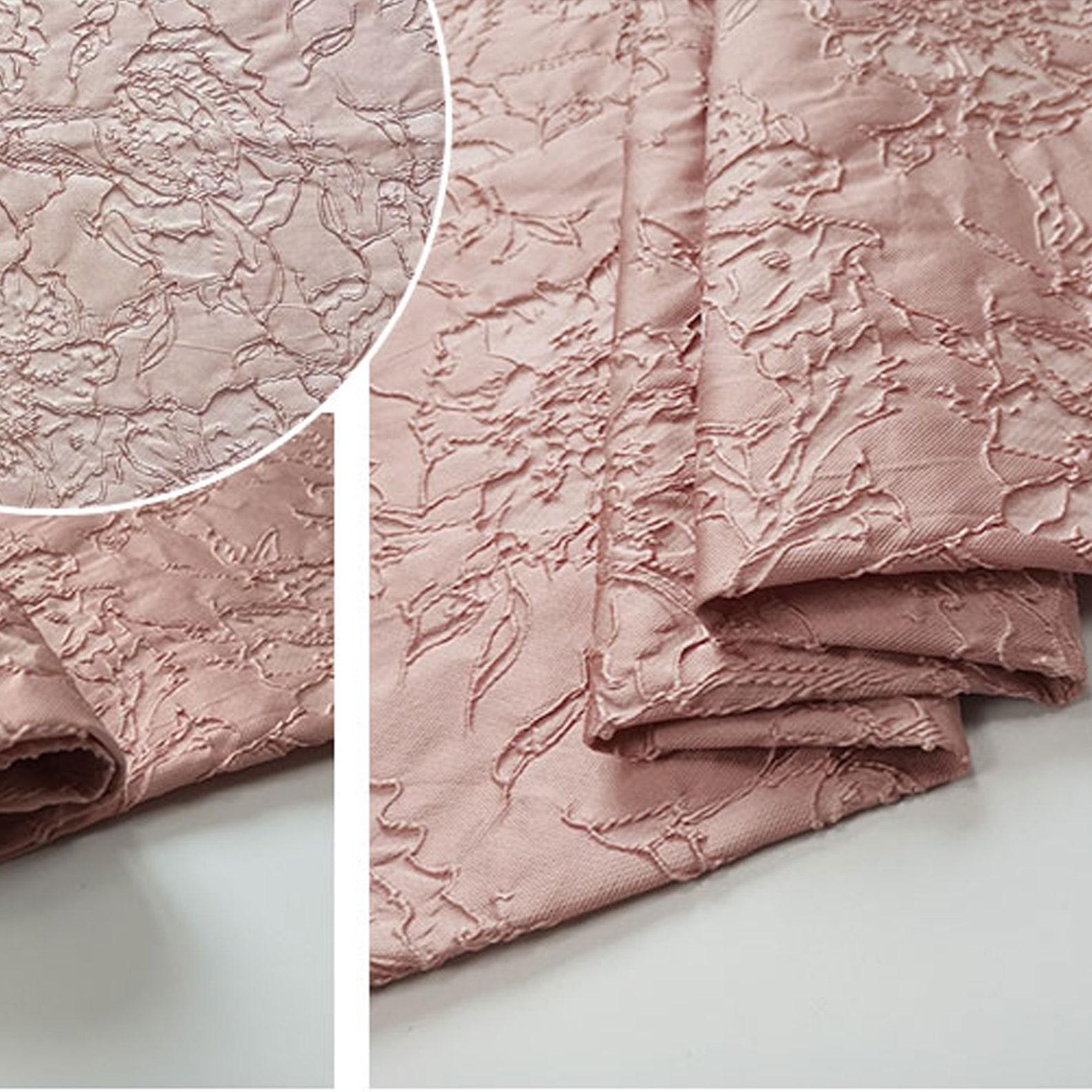 Rose Floral Emboss Jacquard Fabric Polyeter Brocade Damask for - Etsy