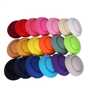 Round Sinamay Button Fascinator Hat Base for Millinery & Hat Making 6.3&quot; Diameter