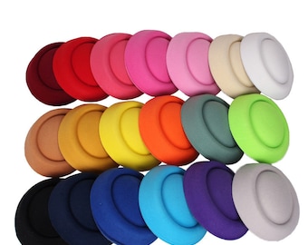Runder Sinamay Knopf Fascinator-Hutbasis für Hutmacherei & Hutherstellung 16,3 cm Durchmesser