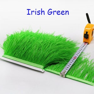 30cm 46 Purple Ostrich Feather Fringe Trim Per - Foto 2