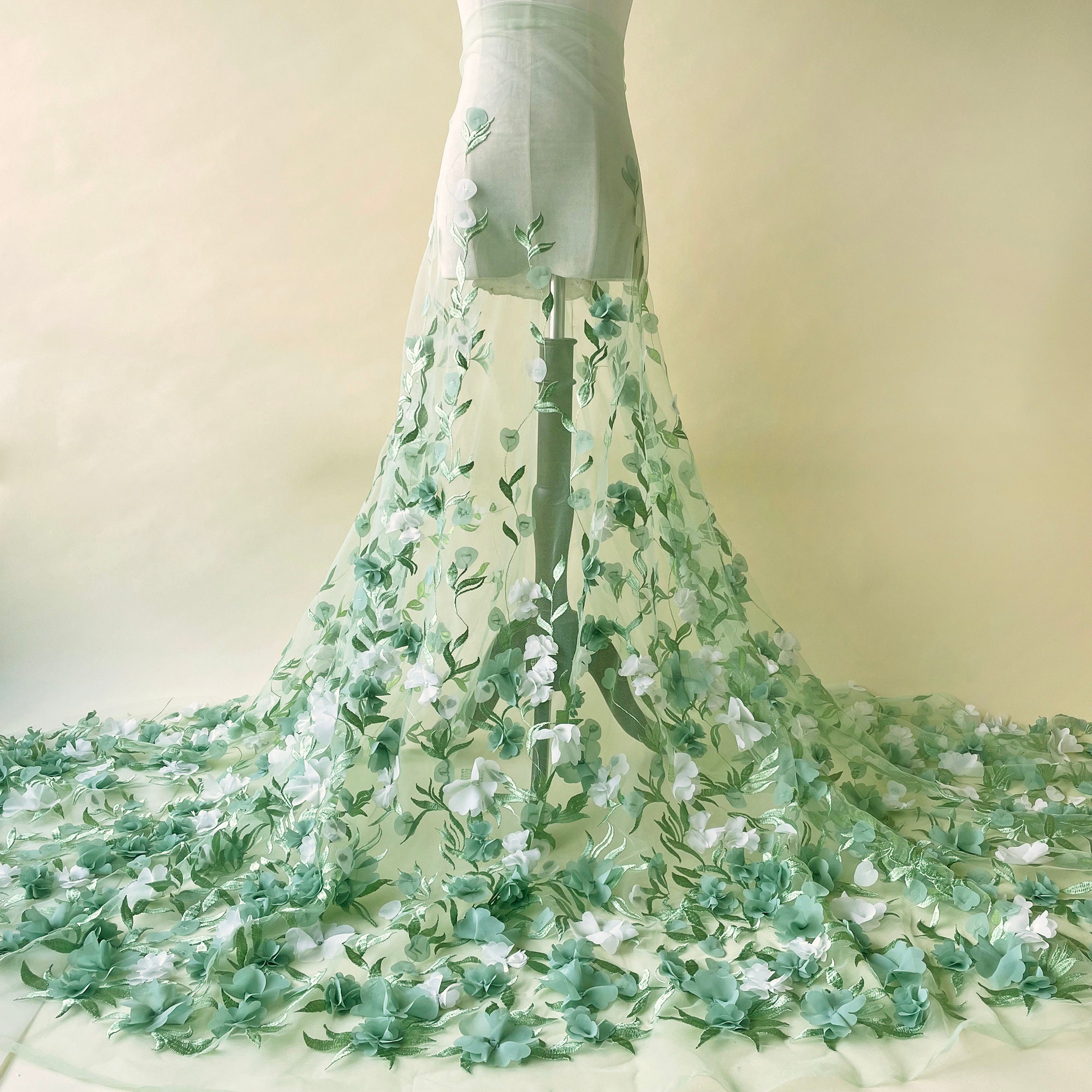 Tulle Flower Lace Fabric Materials Embroidery Bridal Lace Mesh DIY Wedding Dress Tulle Flower Lace Fabric Materials Embroidery Bridal Lace Mesh DIY Wedding Dress