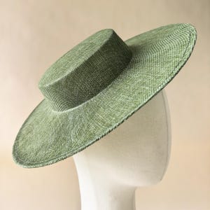 33cm Round Shaped  Hat Base Button Fascinator Faux Sinamay Top Hat for Millinery & Hat Making