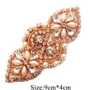 Stunning Bridal Belt Pearl Rhinestone Applique Wedding Belt Large Crystal Diamante Bridesmaid Sash for Wedding Dress