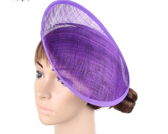 Base per cappello in sinamay con bottone rotondo per cappelli da modista e copricapo per cappelli