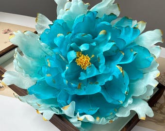 Ombre Millinery Fabric Flower for Hat Making Couture Dress Applique Fascinator Supply DIY Craft Floral (10 Colors)
