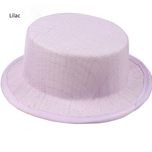 Round Shaped Button Fascinator Sinamay Hat Base Top Hat for Millinery & Hat Making 6.7&quot; Diameter