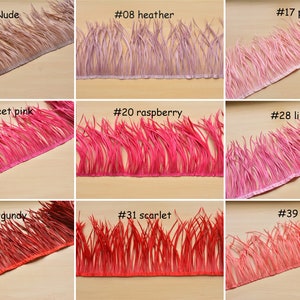 Goose Biot Feather Trimming Fringe Feathers For Millinery Fascinator Hat Making Craft Decorating Accessories Bridal Costume 20 cm/50 cm