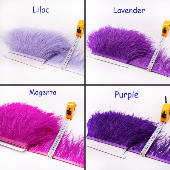 10-15 cm Width Ostrich Feather Trimming Fringe Tassels Plume with Satin Ribbon Decor for Dress Sewing Millinery Crafts Costumes by the Meter
