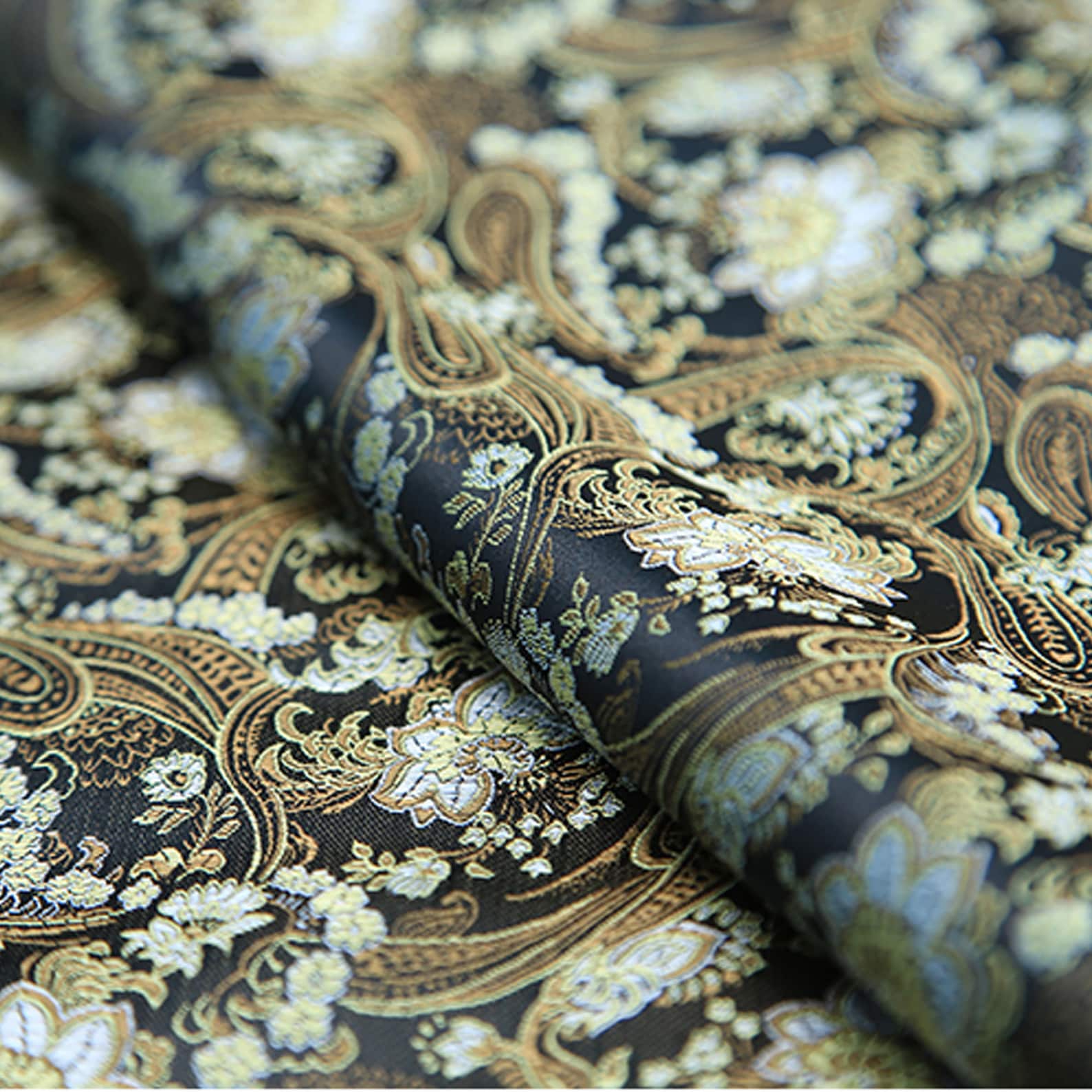 Vintage Jacquard Fabric Brocade Damask Used for Cushion Cover Etsy