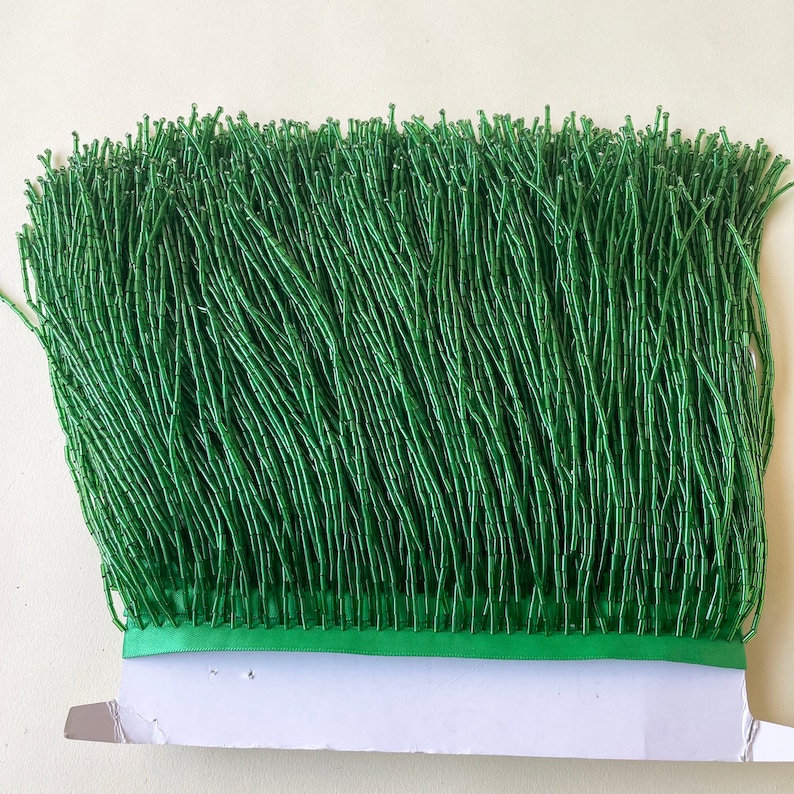 Dangling Beaded Fringe Trim Drape Heavy Beads Trims for Haute Etsy