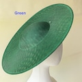 27 Colors 40cm Round Shaped Hat Base Button Large Fascinator Sinamay Top Hat for Millinery & Hat Making