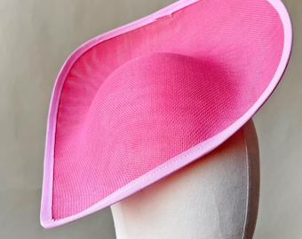 Heart Shaped Sinamay Hat Base Top Hat for Millinery Fascinators & Hat Making 11.8 x 10.6"