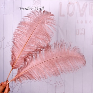 Large Ostrich Feathers Plume DIY Wedding Party Table Christmas Halloween Carnival Decorations Centerpiece Millinery 10-12&quot; / 25-30 cm length