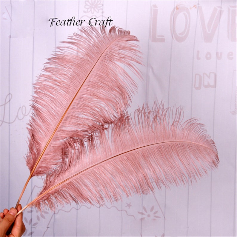 Large Ostrich Feathers Plume DIY Wedding Party Table Christmas Halloween Carnival Decorations Centerpiece Millinery 10-12' / 25-30 cm length 