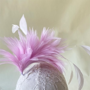 Handmade Goose Feather Flower Mount Dyed Feathers Flowers  Decoration Hat Millinery Fascinators 1 Piece