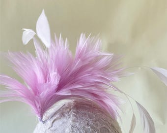 ハンドメイド ガチョウの羽根 フラワーマウント 染色羽根 花飾り 帽子 帽子飾り 1個