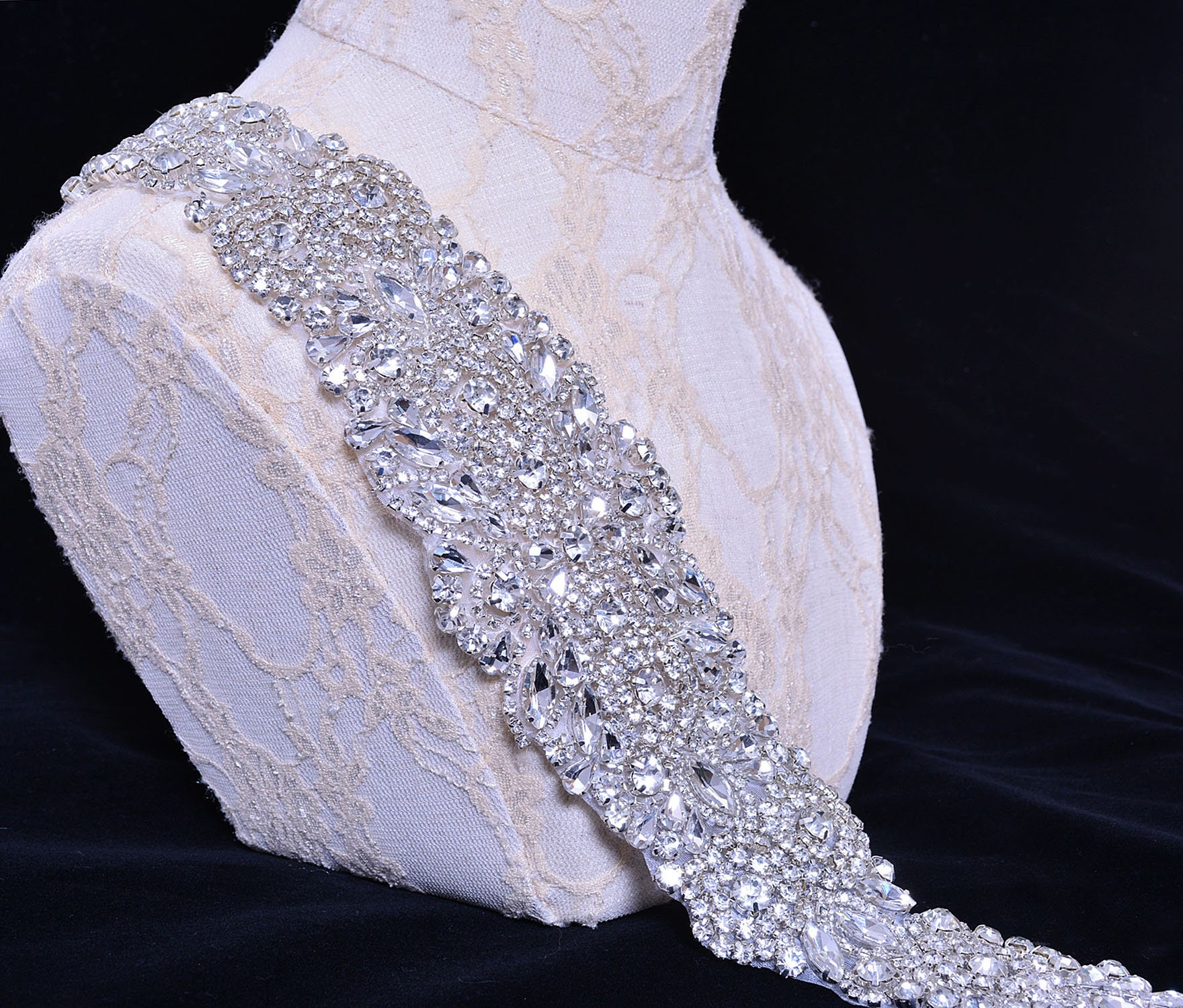 2 Pezzi Spalline Con Frange Di Cristallo E Strass – Design A Goccia Argento – Accessori Moda Donna