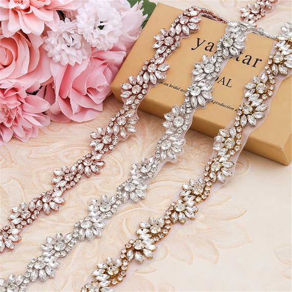 Bling Rhinestone Tassel Crystal Chain, Diamante Clear Chain Rhinestone Trim  Dance Clothes Collar Headband Trim - China Crystal Chain and Rhinestone  Tassel Chain price