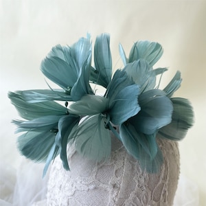 Race Feather Flower Millinery Flowers Twisted Flower Feather Trim for Millinery Wedding Fascinators Bridal Headpiece Custom Handmade