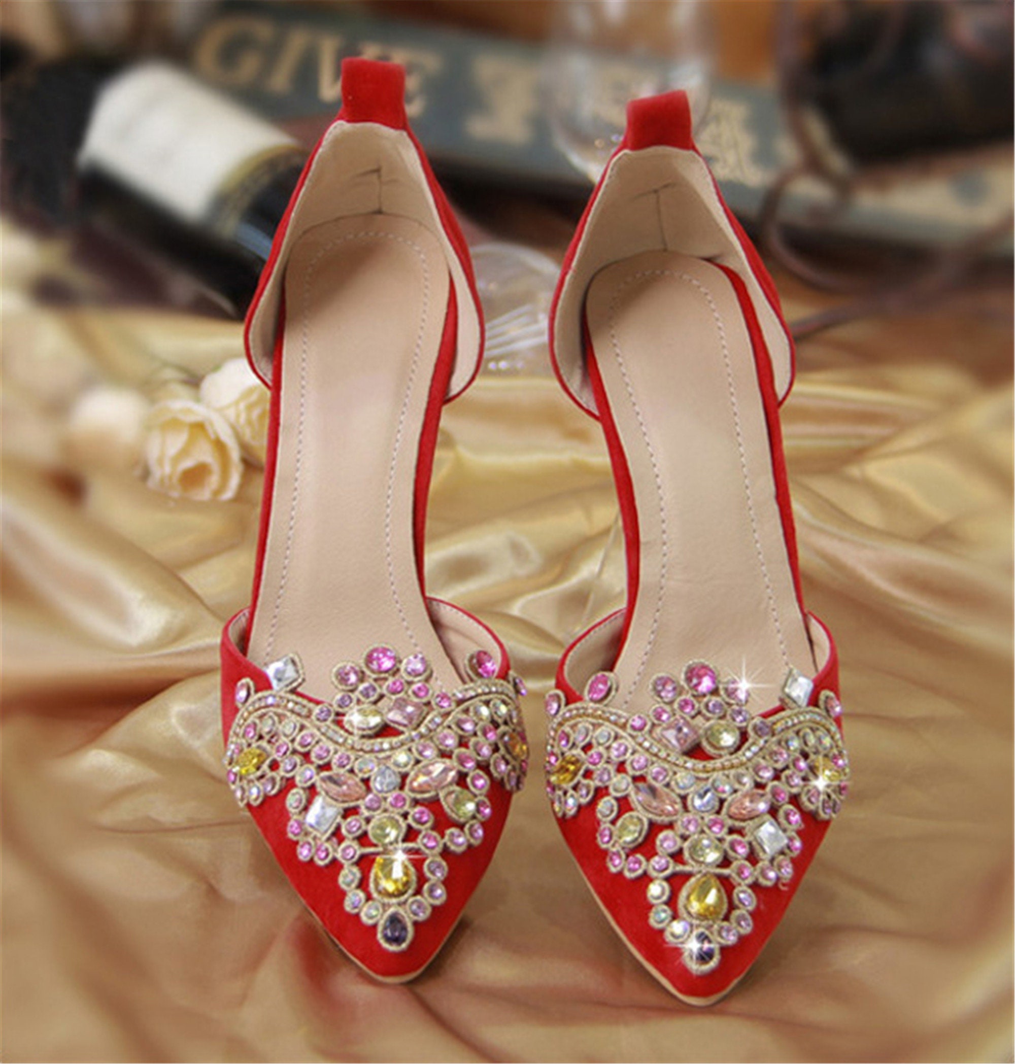 2 Pcs Crystal Rhinestone Shoe Clips Applique Diamante - Etsy