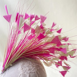 Handmade Natural Feather Flower Mount Bouquet flowers Millinery Dyed Feathers for Hat Making Fascinators Decoration 1 Piece