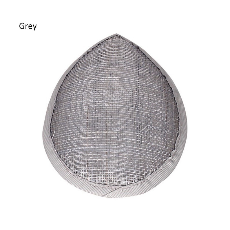 Bibis bouton en forme de larme Base de chapeau Sinamay chapeau haut de forme pour chapellerie et fabrication de chapeaux 5,1 pouces de diamètre image 8