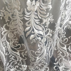 Luxury Embroidery Lace Fabric Materials Fabrics Trimmings Crafts DIY ...