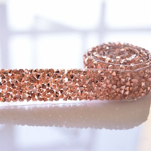 Rhinestone Wrap Ribbon Bling Colorful Banding Trims Accent for Shoulder Straps Party Costumes Iron on Craft making Sold by 1 yard
